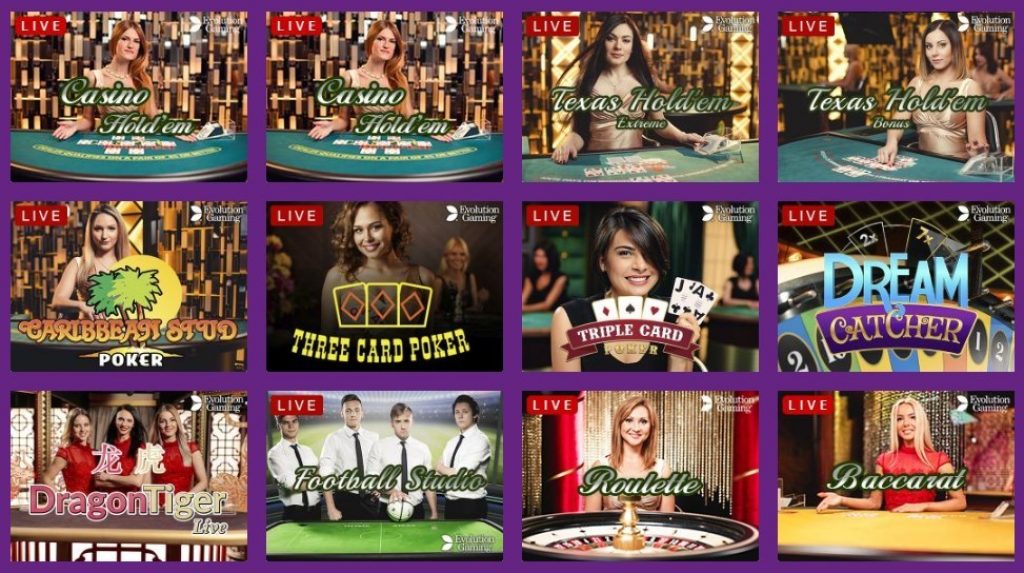 LUCKY CASINO（ラッキーカジノ）：ライブゲーム一覧