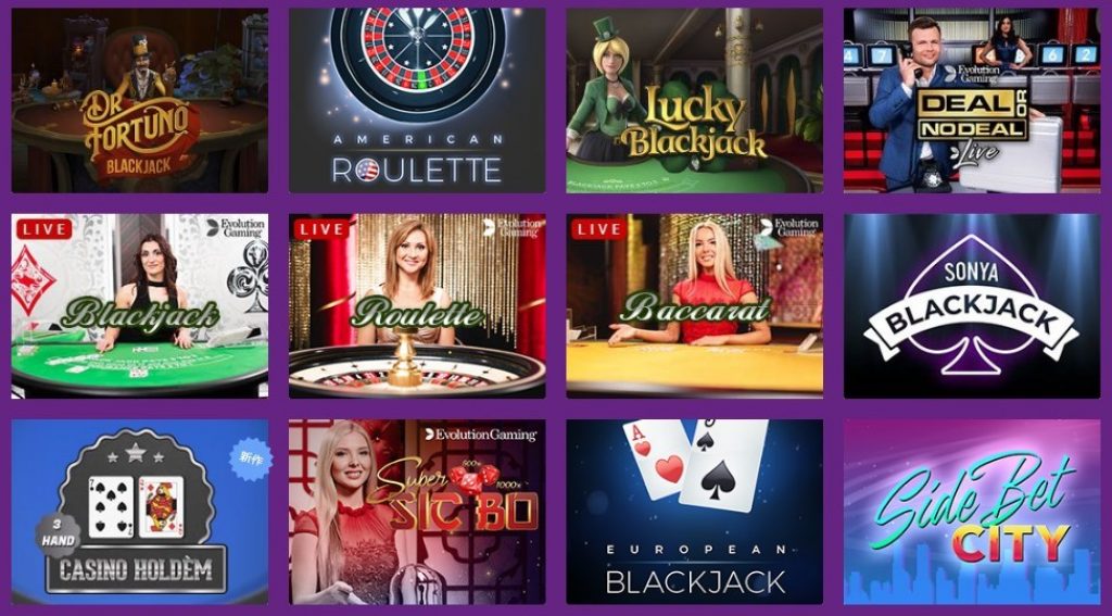 LUCKY CASINO（ラッキーカジノ）：テーブルゲーム一覧