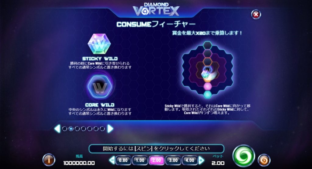 Diamond Vortex：Consume Feature（コンシューム・フィーチャー）