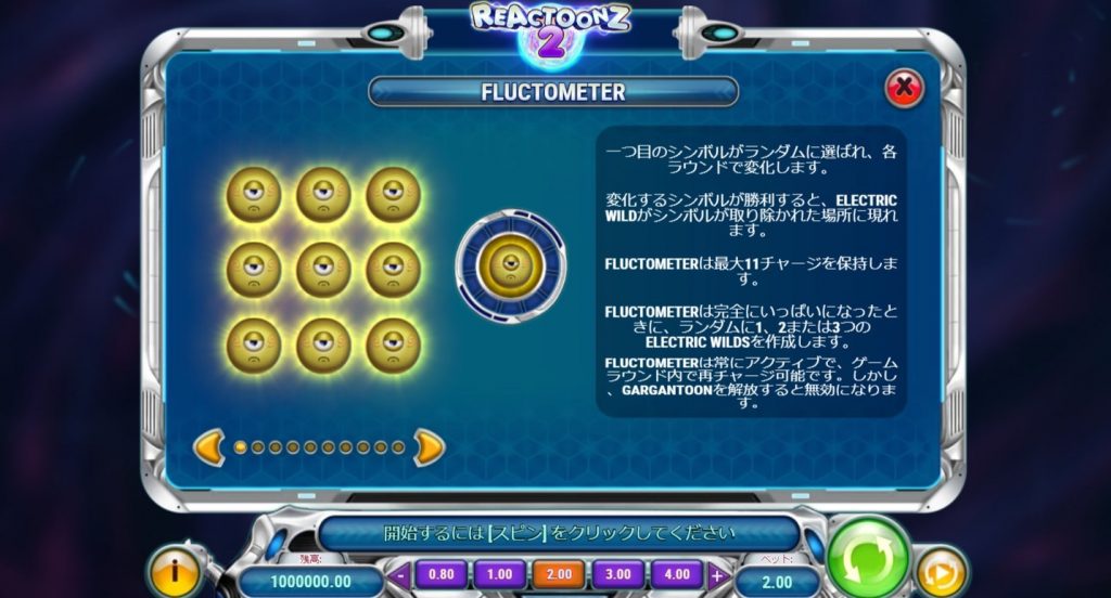 Reactoonz 2:Fluctometer(フラクトメーター)