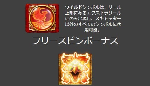 ワイルド2種類、フリースピンボーナスシンボル1種類