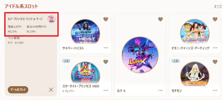 遊雅堂のライブRTP