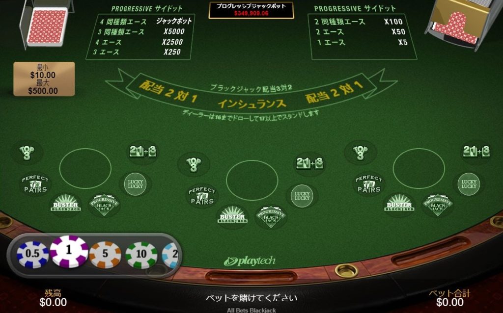 オール ベット ブラックジャック（All Bets Blackjack）