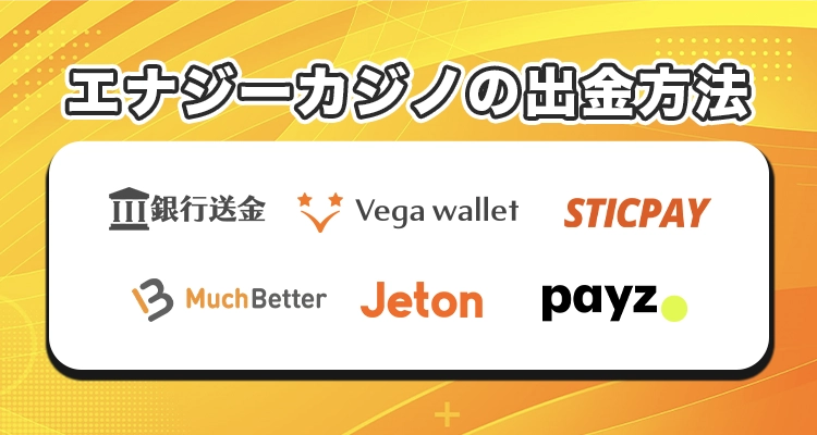 エナジーカジノの出金方法