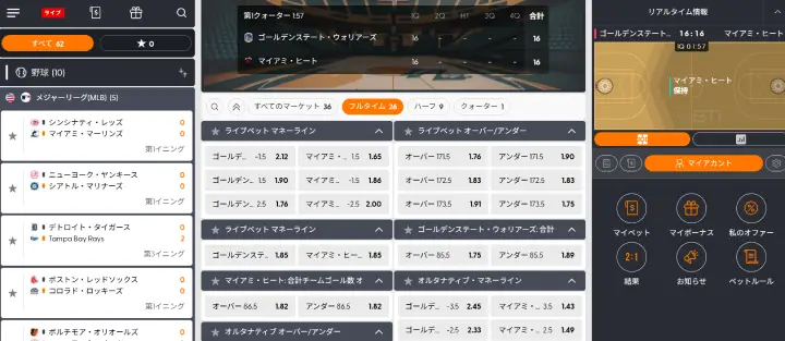 ワンダーカジノのスポーツベット
