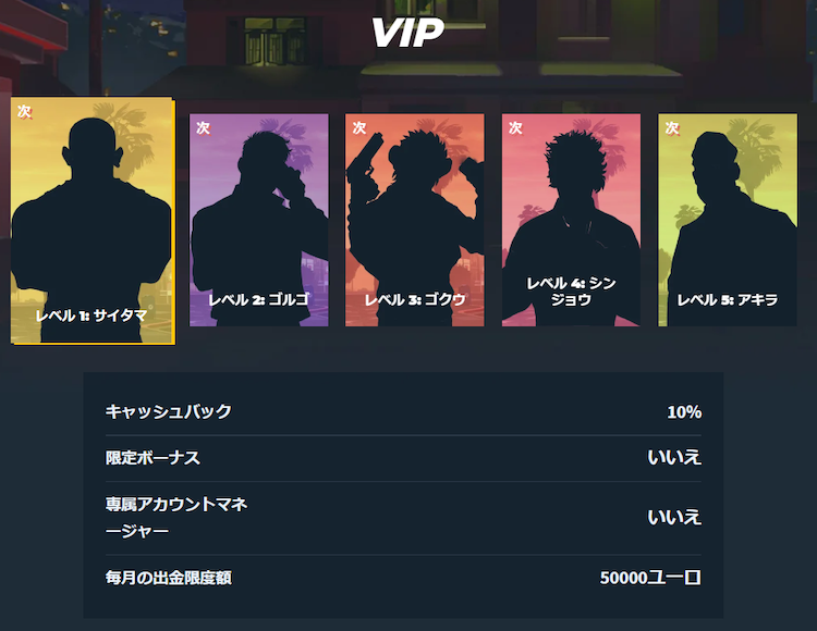 スナッチカジノのVIP特典