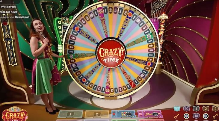 クレイジータイム（Crazy Time）のライブカジノゲーム