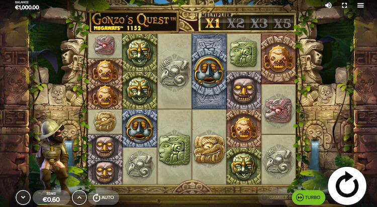 Gonzo’s Quest Megawaysのスロットゲーム