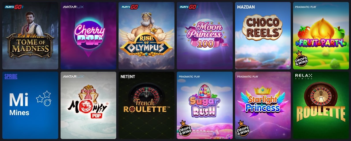 カジノゲームのプレイ
