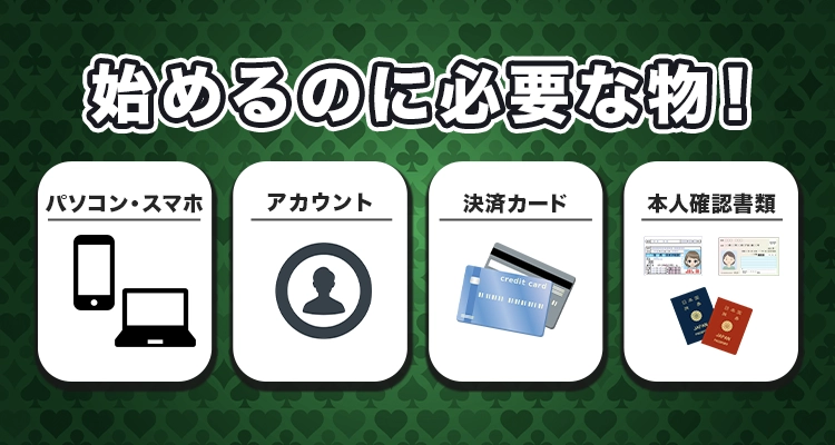 オンラインカジノを始めるには？