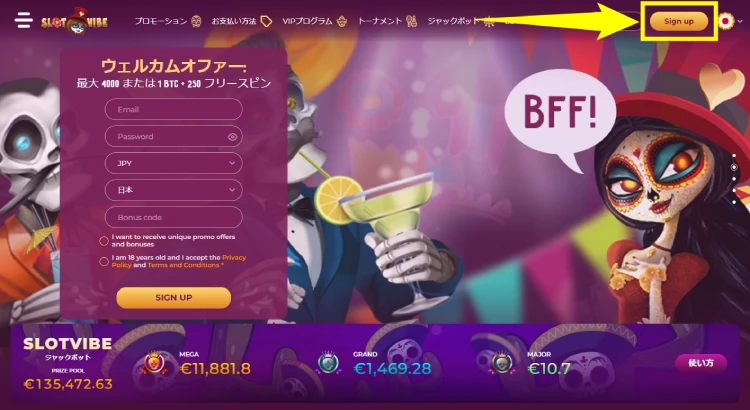 スロットバイブカジノ公式サイト