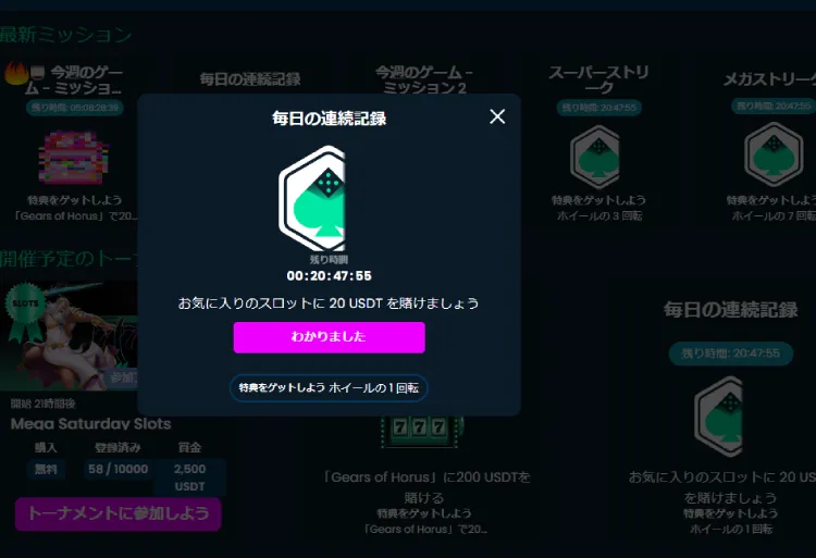 メガダイスのミッション