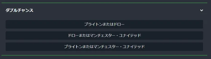 プレミアリーグ試合結果予想ダブルチャンス