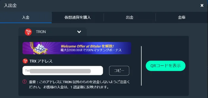 ビットスラー入金方法