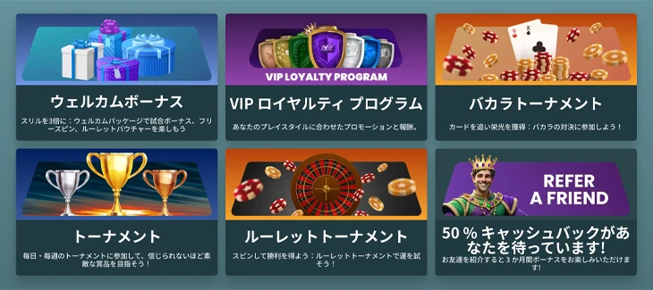 キングパレスカジノのプロモーション