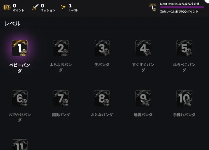 ゴールデンパンダのロイヤリティシステム2